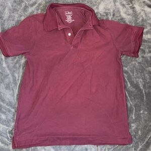 Mens L.L. Bean Thick Polo Shirt Size Medium